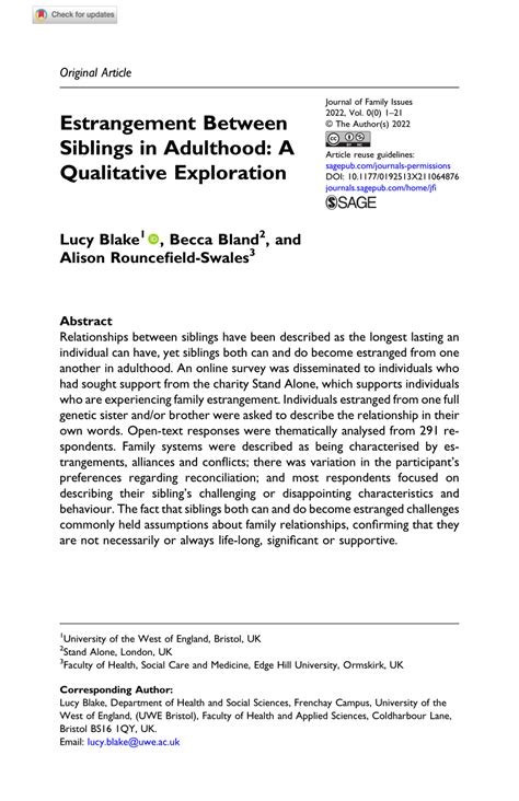 effects of sibling rivalry in adulthood|Estrangement Between Siblings in Adulthood: A Qualitative .